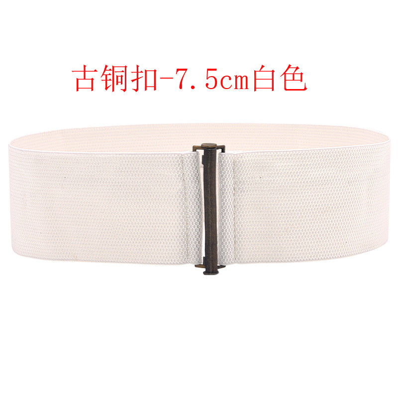 fashion Black simple waist seal elastic