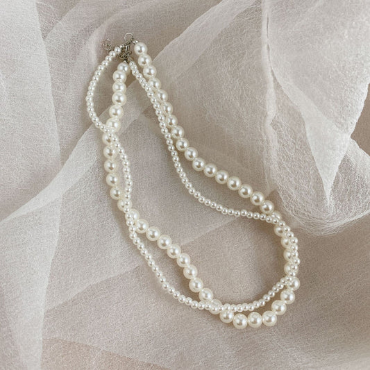 Double Layer Pearl Necklace