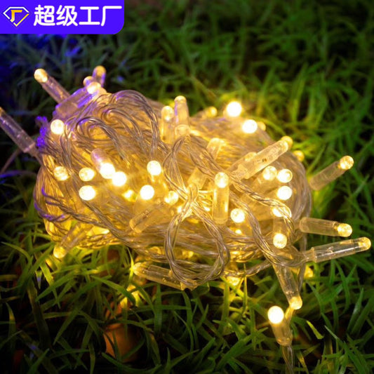 Cadena de luz de PVC Luz de color LED Cadena de luz intermitente impermeable 