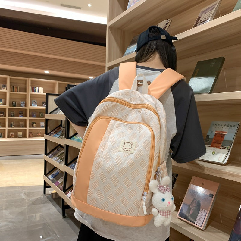 Mochila para estudiantes, mochila sencilla y versátil. 