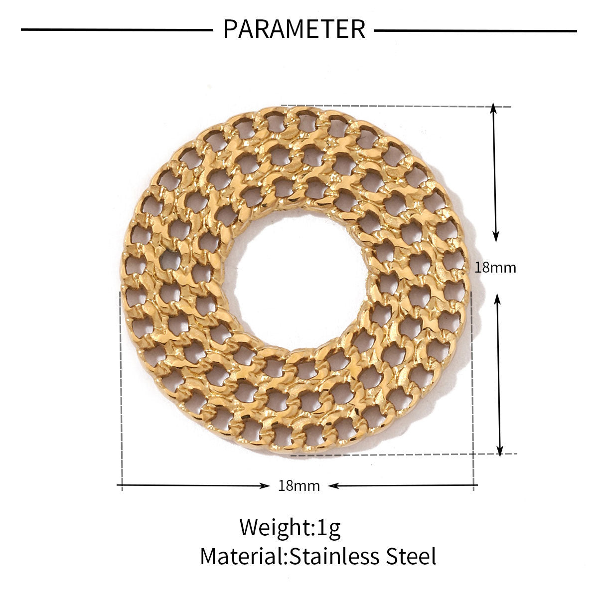 Cross Pig Nose Titanium Steel Pendant