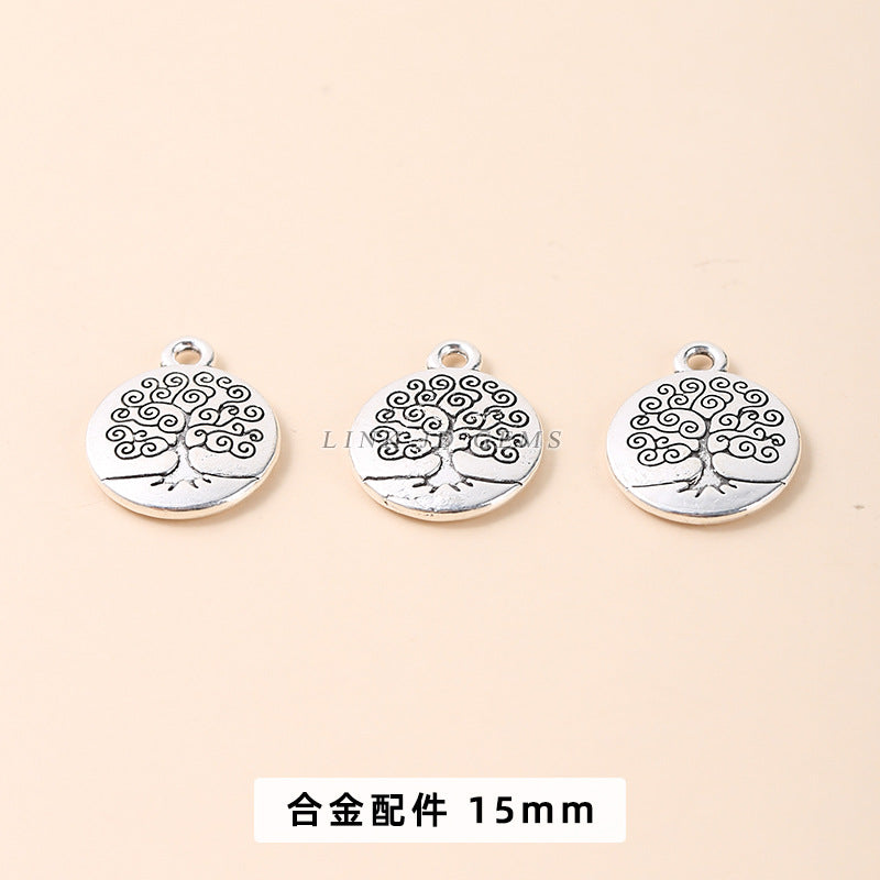 Tibetan silver alloy small pendant accessories