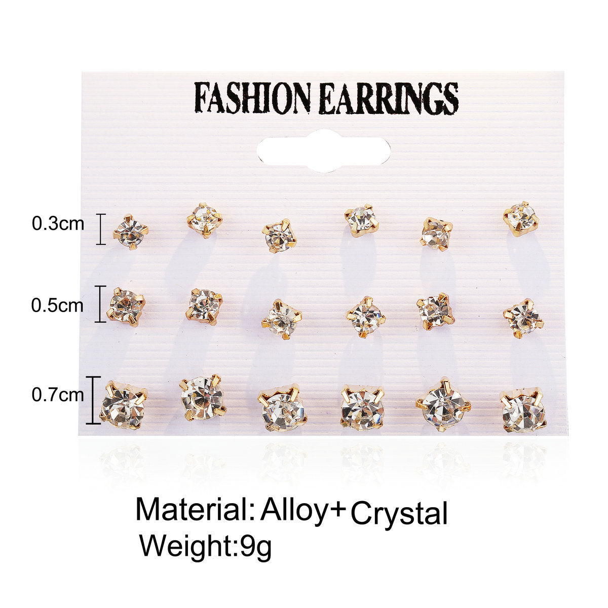 Rhinestone & Pearl Stud Earrings