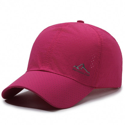 Gorra de béisbol con protección solar de malla transpirable y de secado rápido 