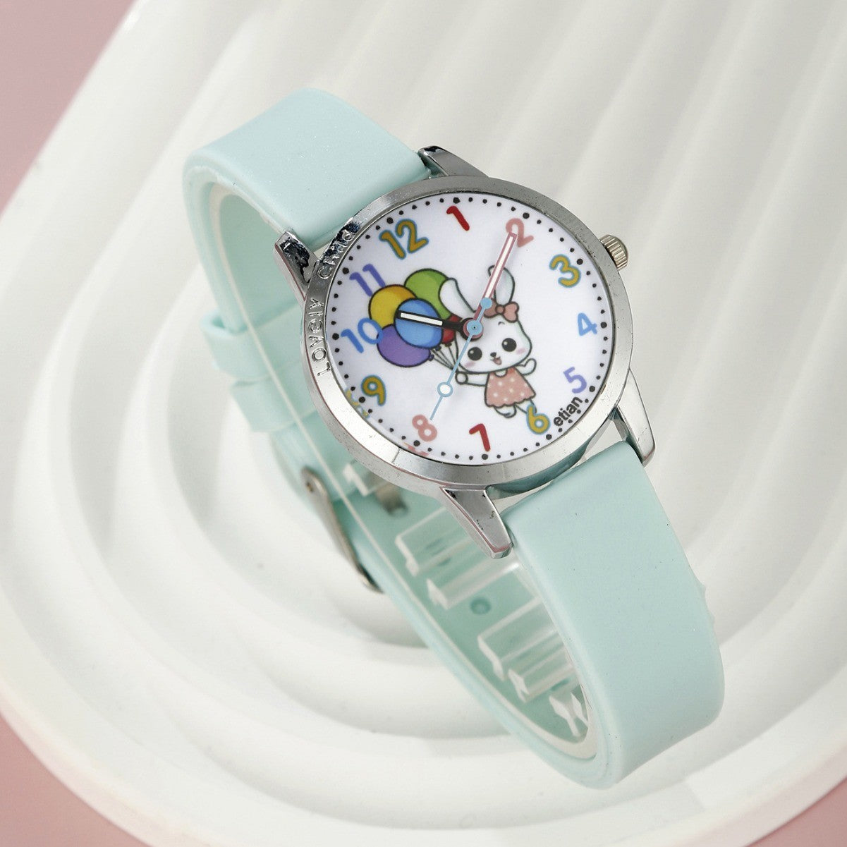 Children's Silicone Watch Hairpin Bracelet Set