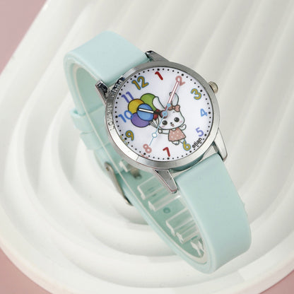 Children's Silicone Watch Hairpin Bracelet Set