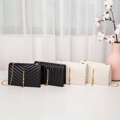V pattern pressure grid pillow bag