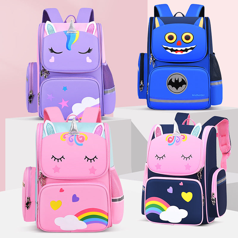 Cartoon printed logo backpack
