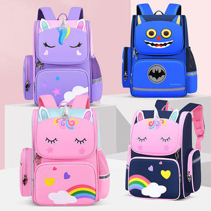 Cartoon printed logo backpack