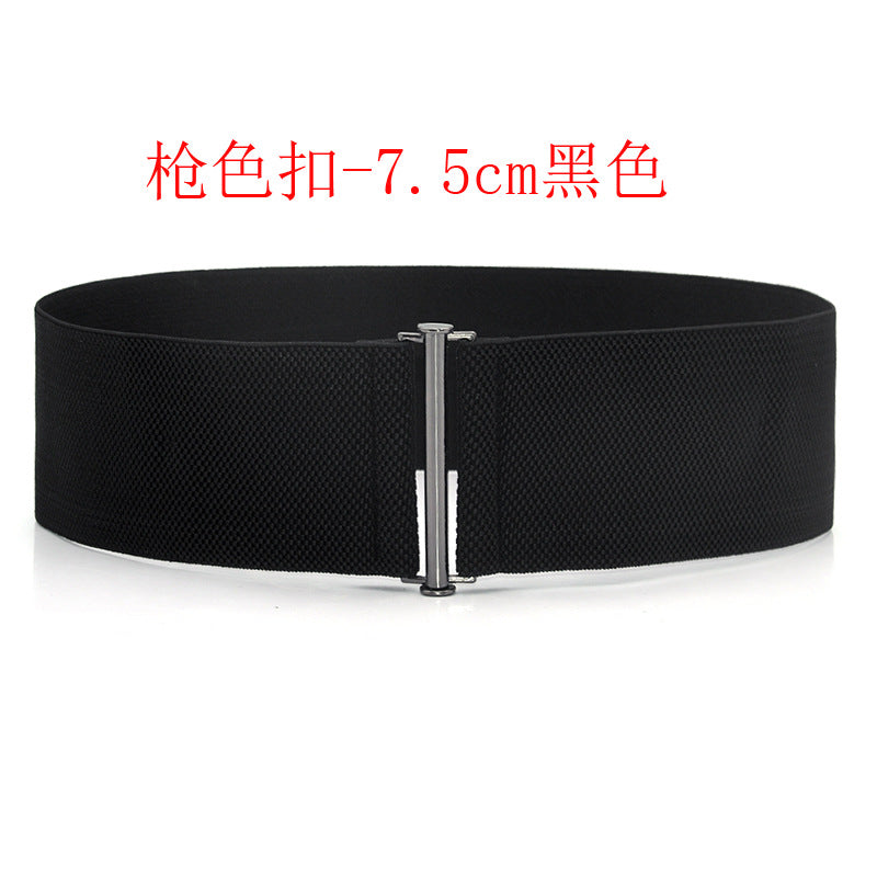 fashion Black simple waist seal elastic
