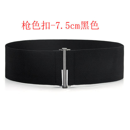 fashion Black simple waist seal elastic