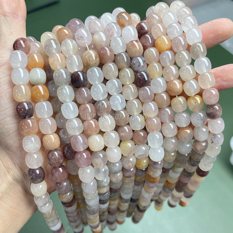 8/10Mm Natural Violet Stone Old Bead Apple Bead Bracelet