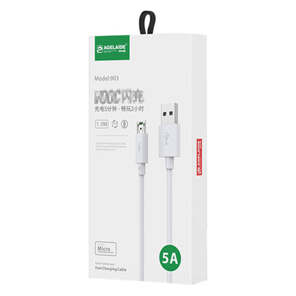 Cable de datos tipo C de carga súper rápida para Huawei y Apple con embalaje