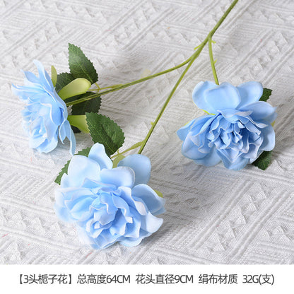 Artificial flowers blue series flowers plastic flowers wholesale