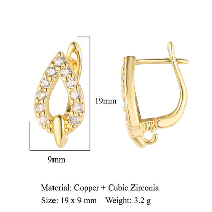 Round shell women's ear buckle