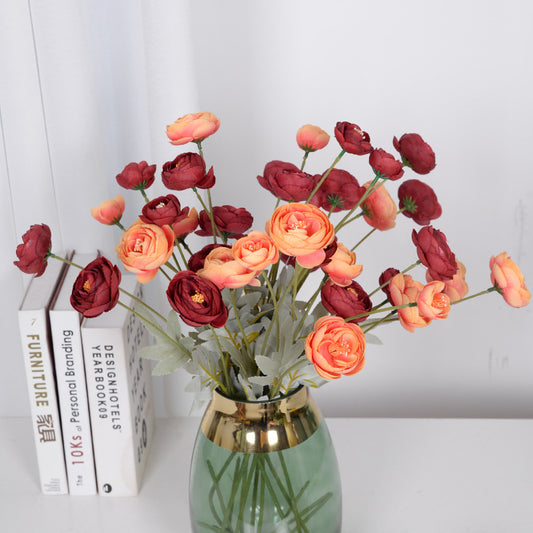 Artificial flower four-headed tea flower lotus