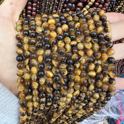5A tiger eye stone round beads loose beads