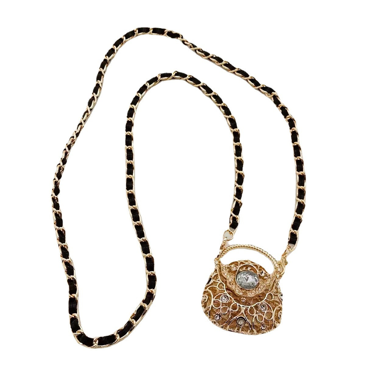 Hollow metal decorative bag