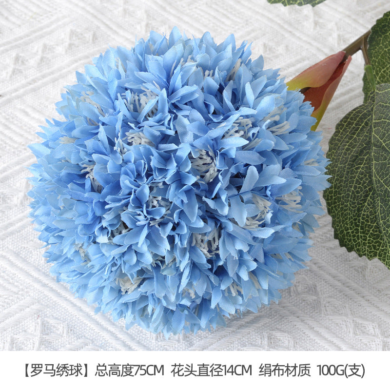 Artificial flowers blue series flowers plastic flowers wholesale