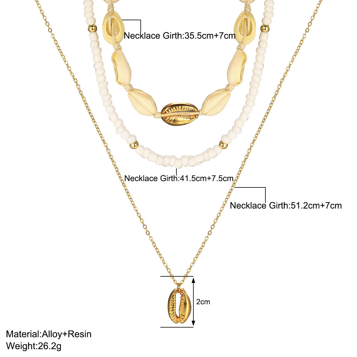 Bohemian Multi-layer Shell Necklace