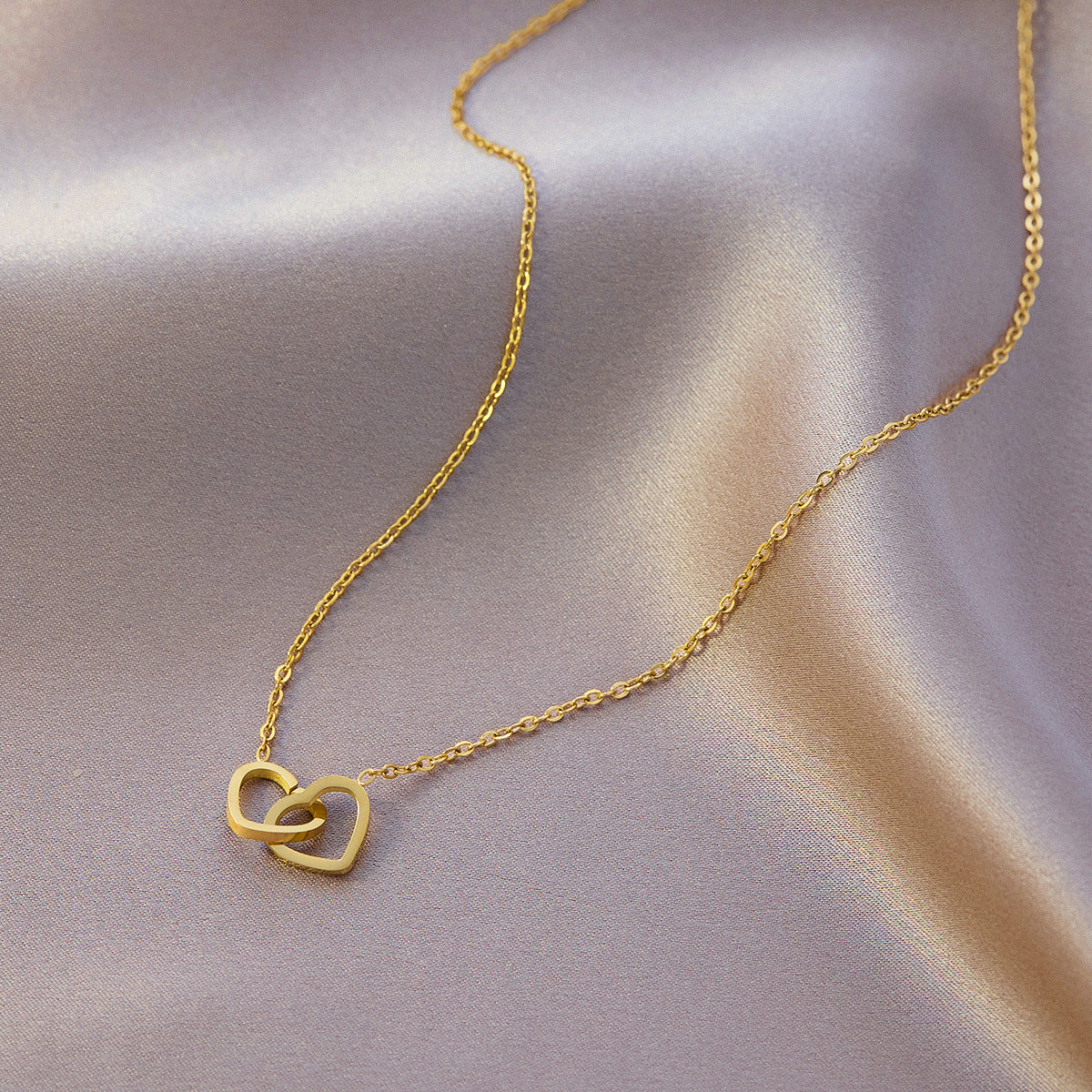 Titanium steel necklace female ins wind