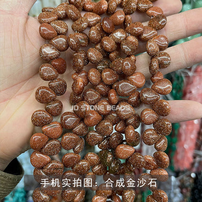 Crystal agate water drop beads loose beads