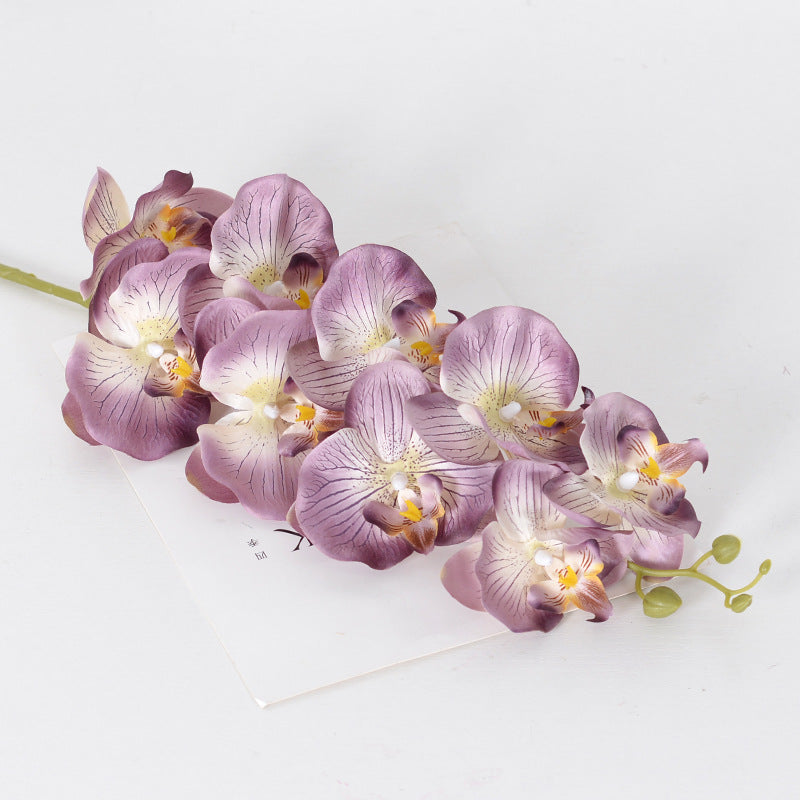 9 autumn color Phalaenopsis artificial flowers