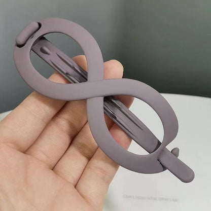 Pinza para el pelo mate en forma de 8 
