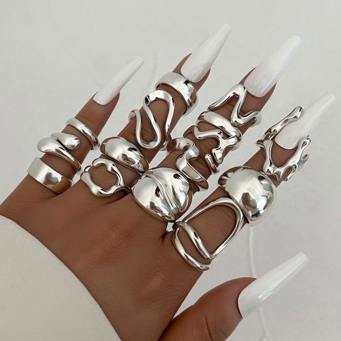 15-Piece Lava Line Ring Set