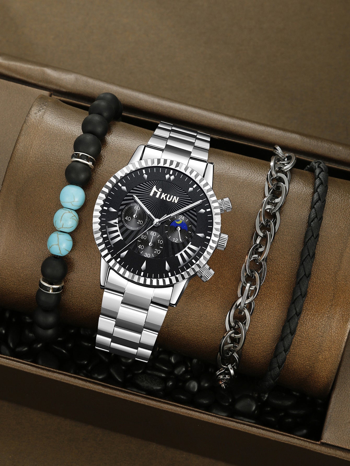 Casual Men's Watch Set