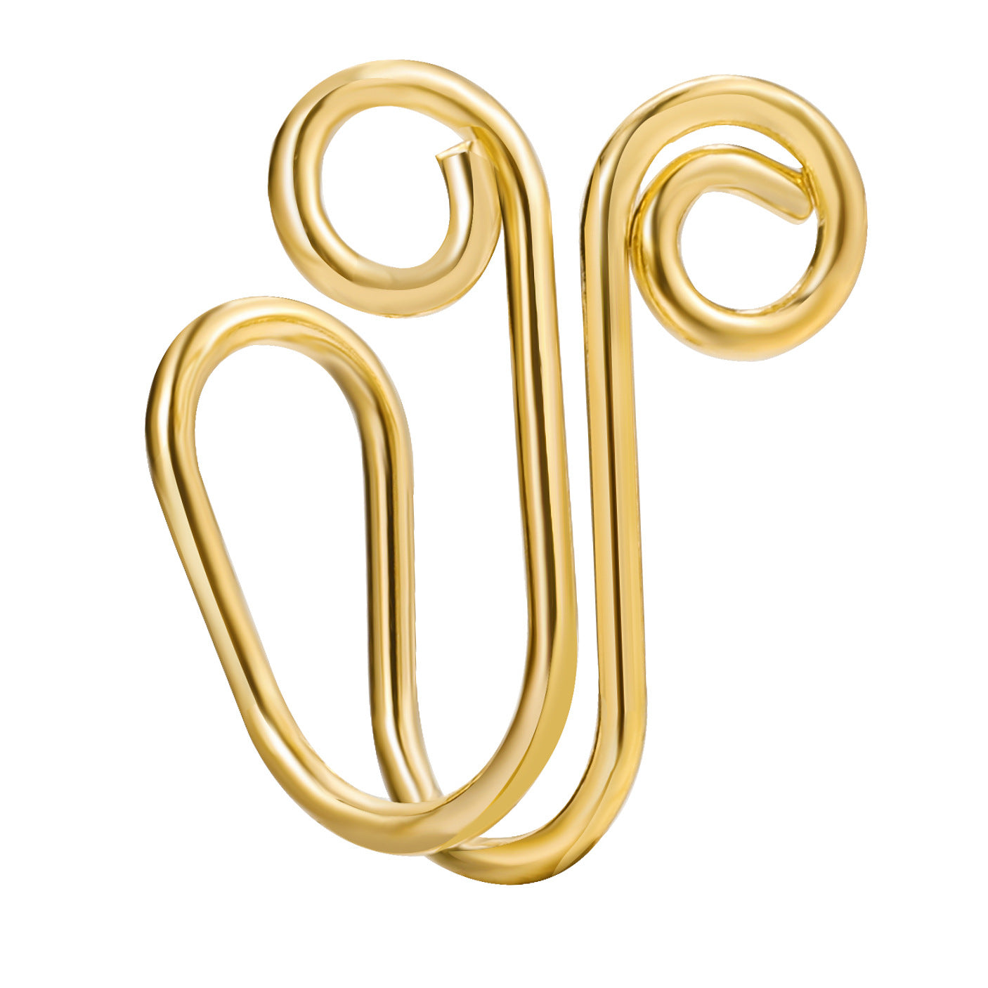 9-Piece U-Shaped Faux Nose Ring Set