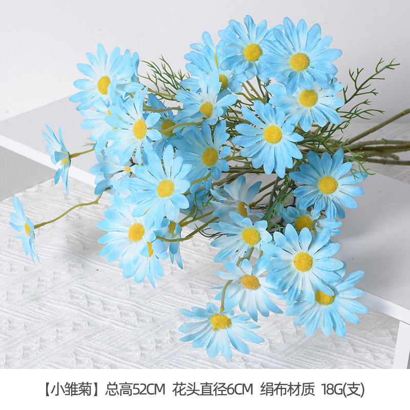 Artificial flowers blue series flowers plastic flowers wholesale
