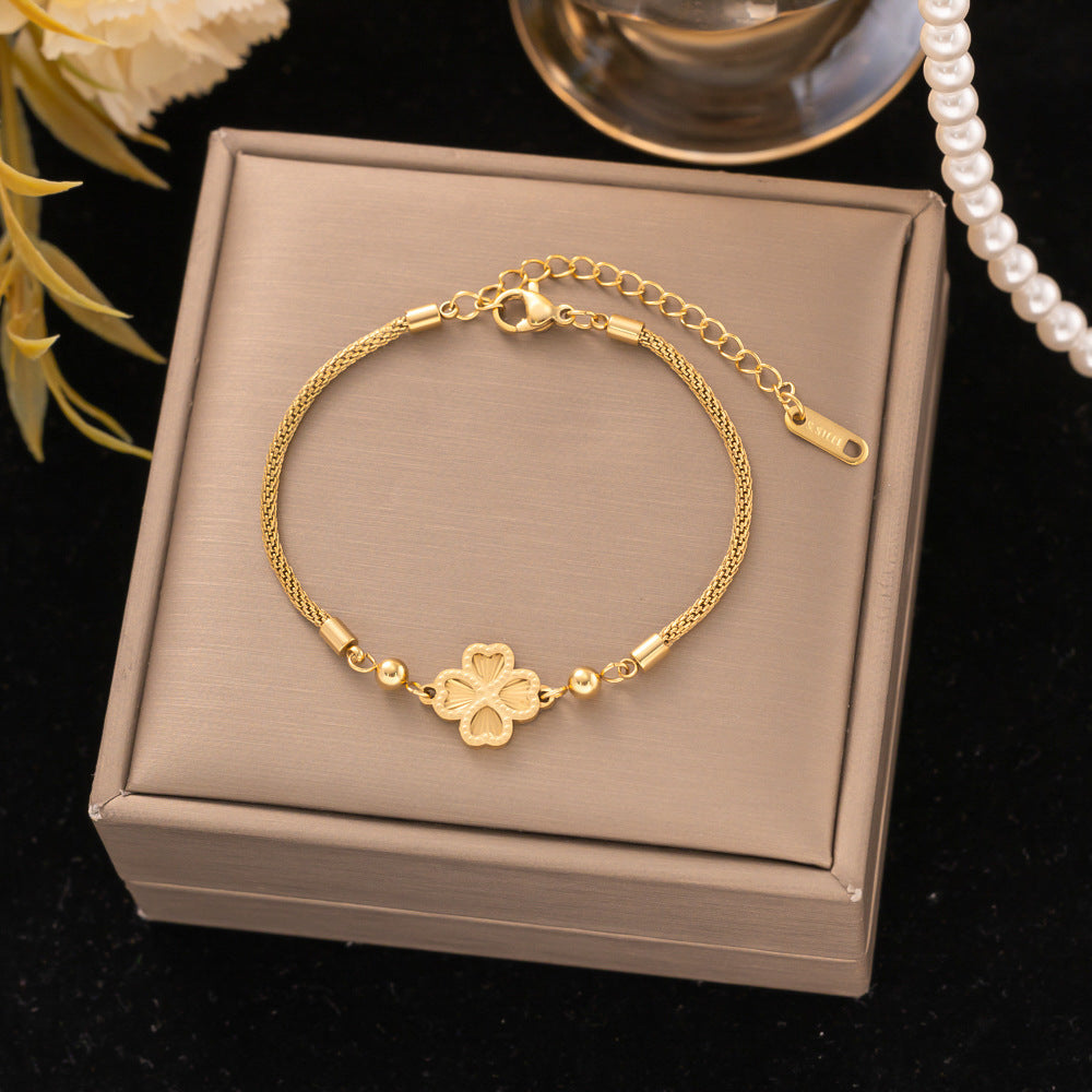 18K Gold Titanium Steel Bracelet