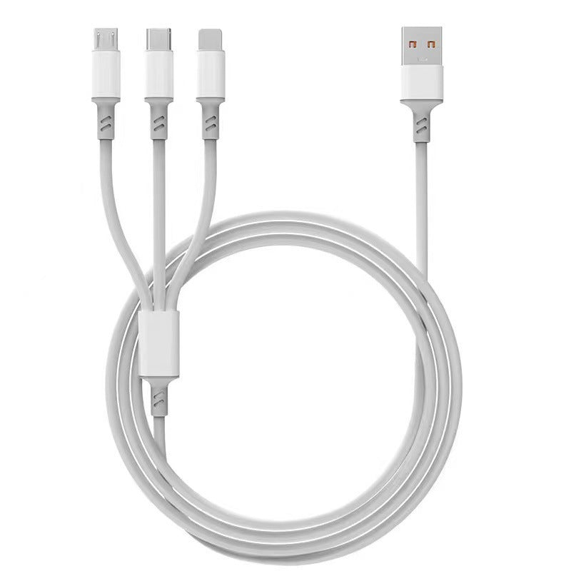 Cable de carga rápida 3 en 1 de 120 W para Apple Android, tipo C, 6 A 