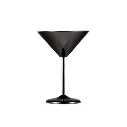 Stainless steel martini cup metal cocktail glass
