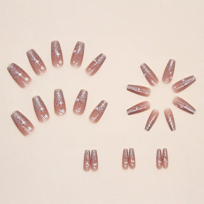 Valentine's Cat Eye Glitter Nails