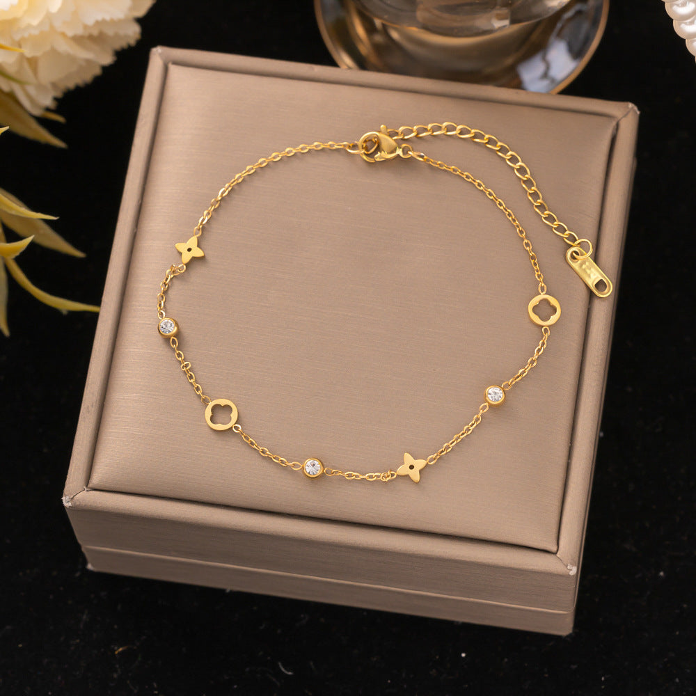 18K Gold Titanium Steel Bracelet