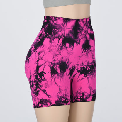 Leggings deportivos tie-dye sin costuras 