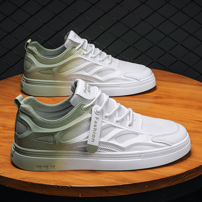 Breathable Thin Odor-Resistant White Mesh Casual Sneakers
