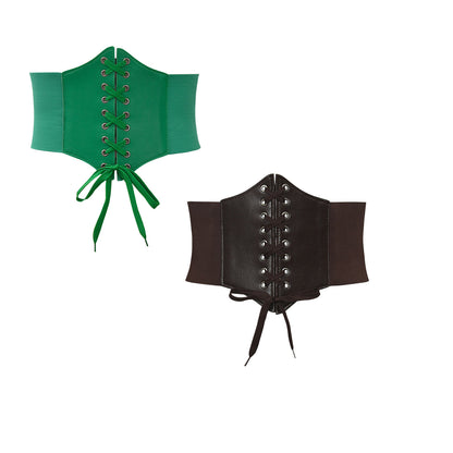 Elastic waist width belt