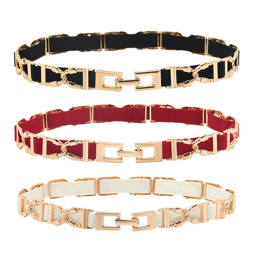 Pin buckle elastic elastic belt