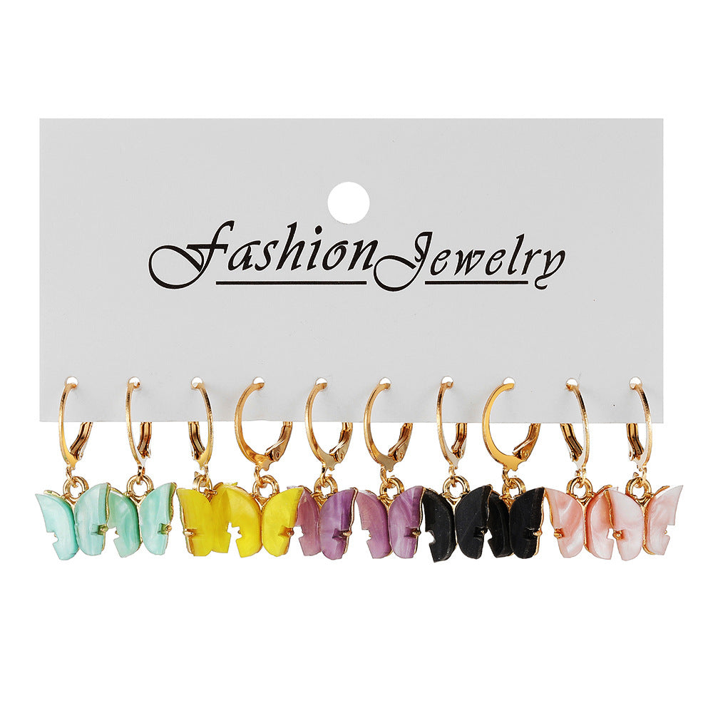 5-Piece Butterfly Earring Set