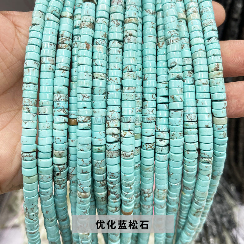 3 * 6Mm natural stone right angle disc loose beads