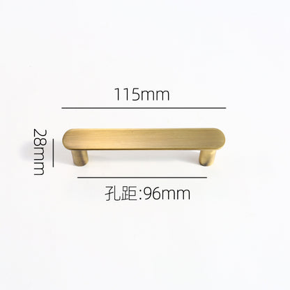 Anti-collision curved cabinet door handle