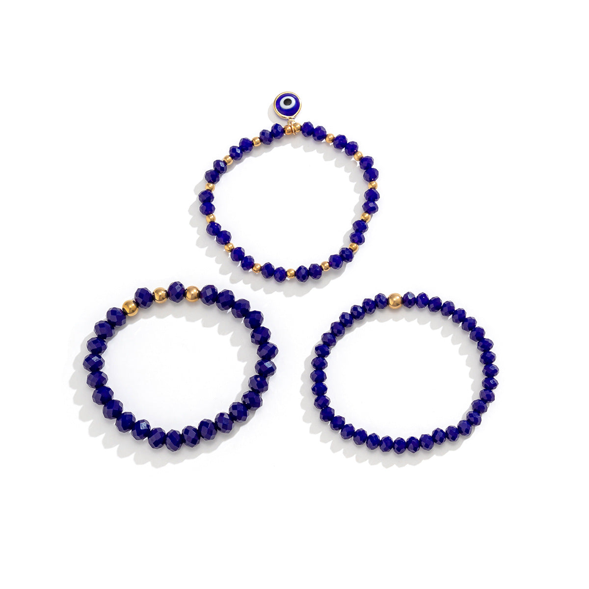 Blue eye beaded bracelet