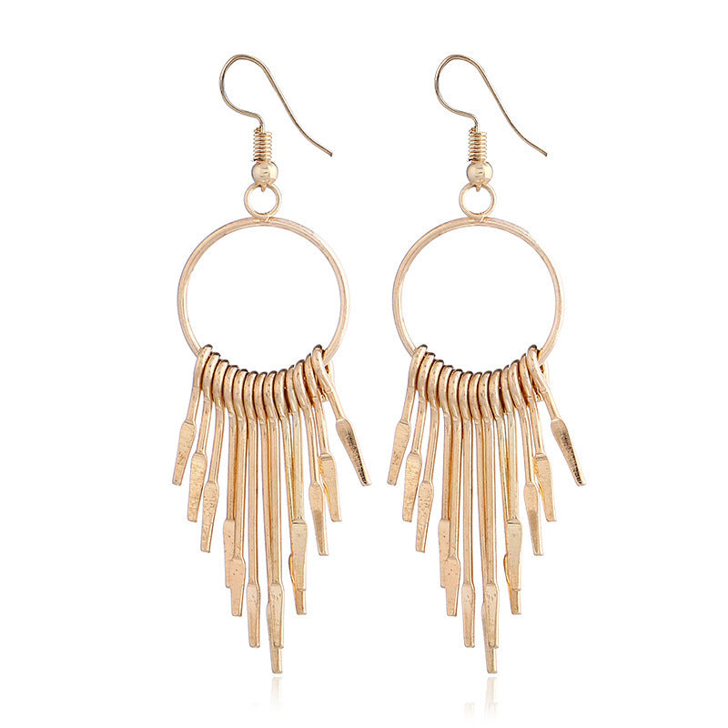 Pendientes personalizados con temperamento de borlas 