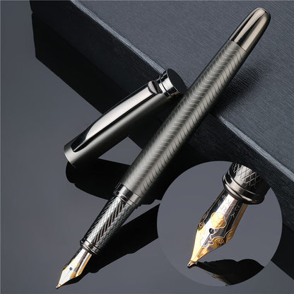 Pluma estilográfica de calidad negra 0,5 mm. 