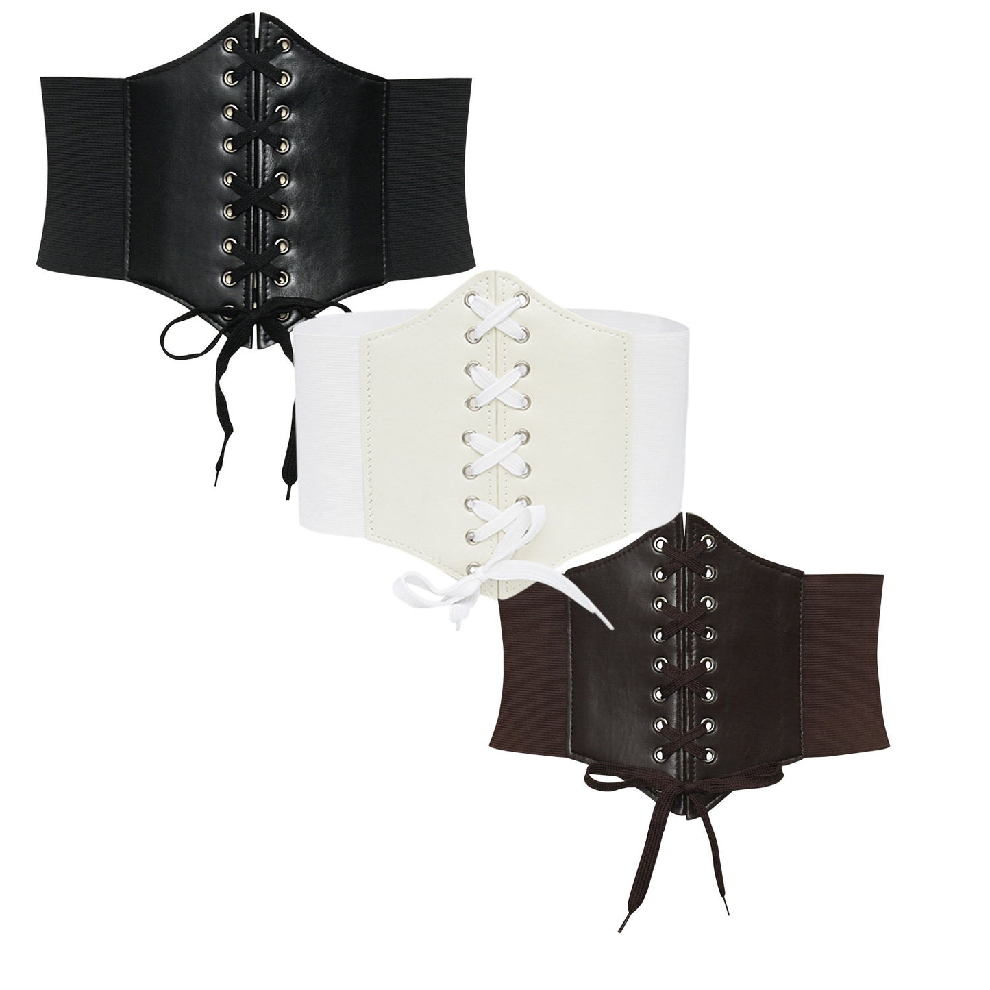 Elastic waist width belt