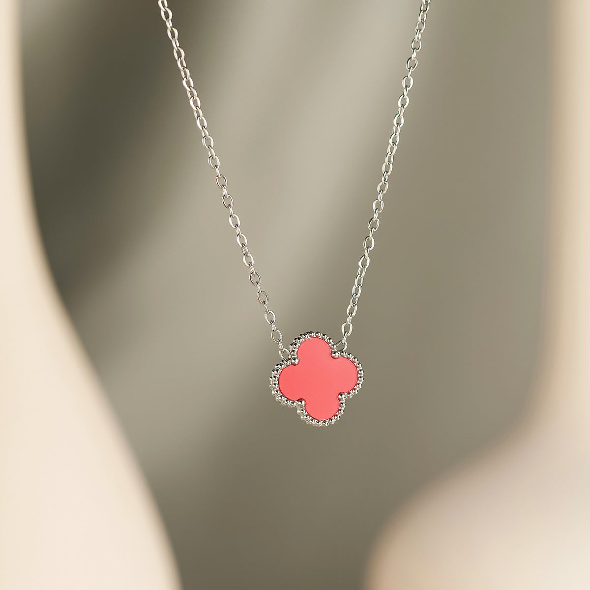 18K Gold-Plated 15mm Double-Sided Clover Flower Bracelet