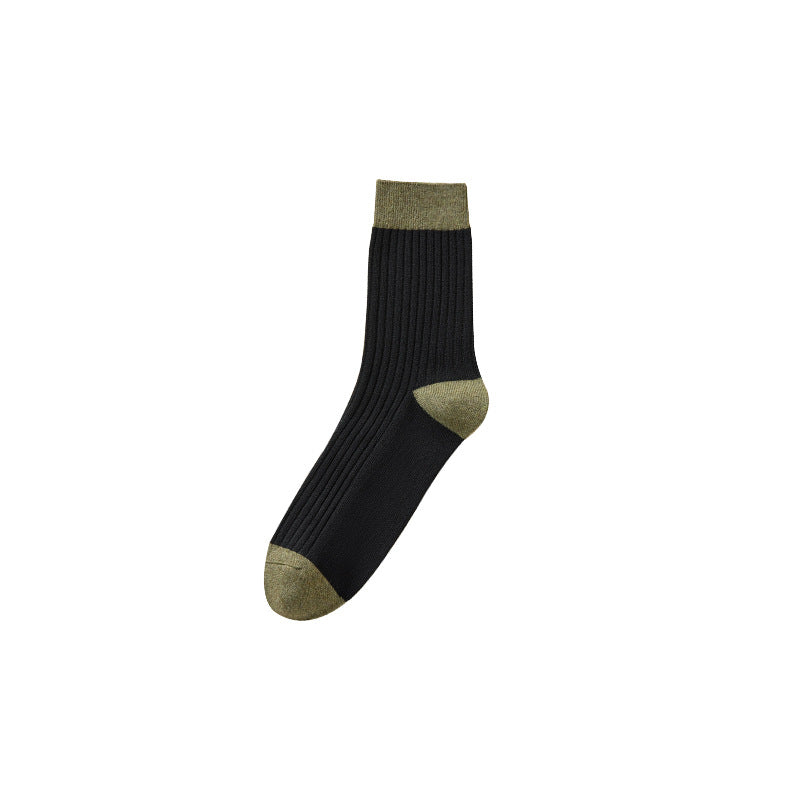 Calcetines de algodón antiolor gruesos para hombre de primavera y otoño 